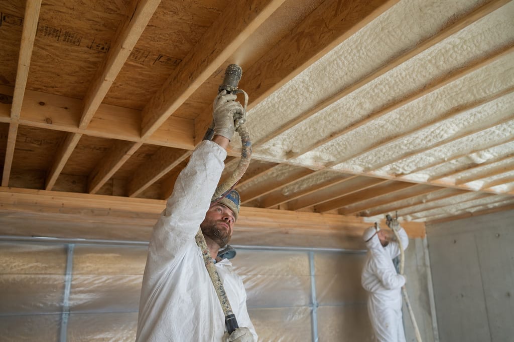 Garage And Basement Spray Foam Insulation photo